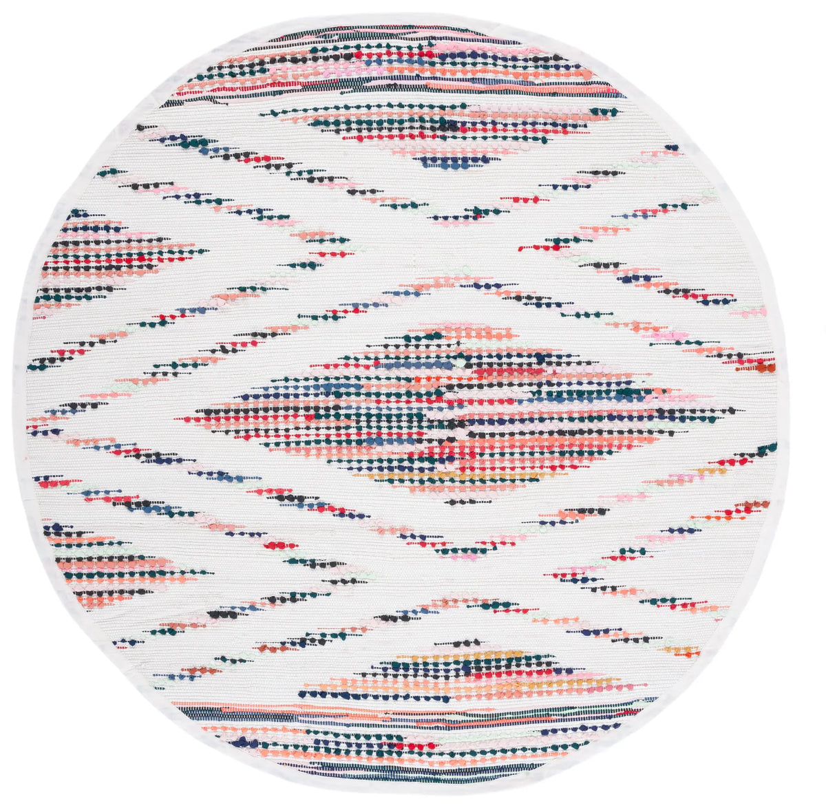Safavieh Montauk 6'-0" x 6'-0" Rug in Ivory / Black