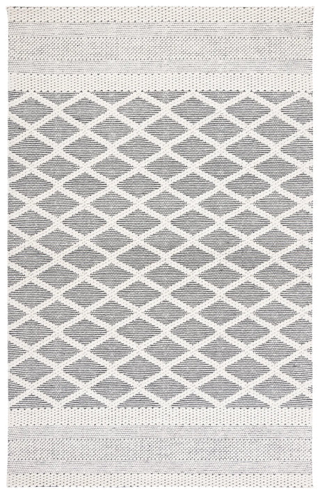 Safavieh Vermont 4'-0" x 6'-0" Rug in Ivory / Black