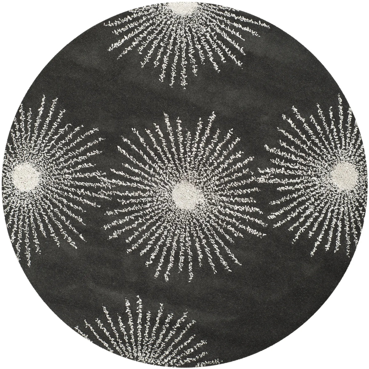 Safavieh Soho 6'-0" x 6'-0" Rug in Charcoal / Ivory