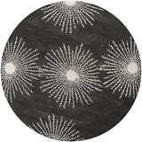 Safavieh Soho 6'-0" x 6'-0" Rug in Charcoal / Ivory