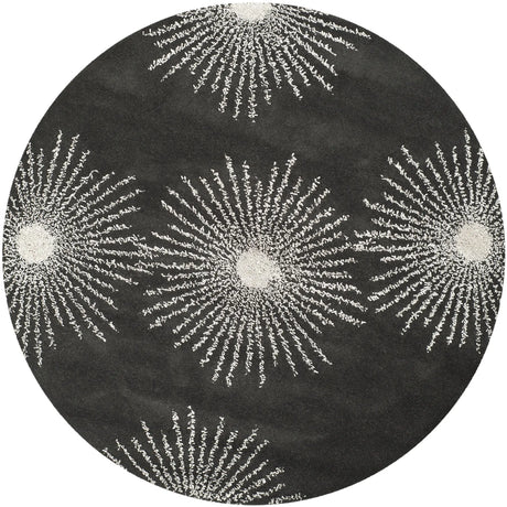 Safavieh Soho 6'-0" x 6'-0" Rug in Charcoal / Ivory