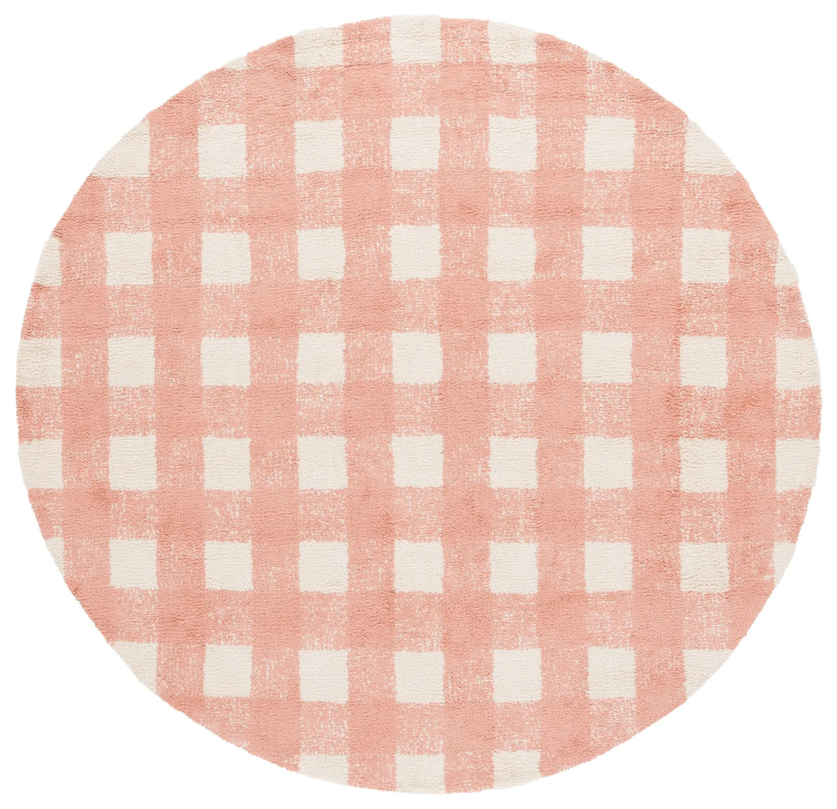 Safavieh Easy Care 6'-0" x 6'-0" Rug in Ivory / Rust