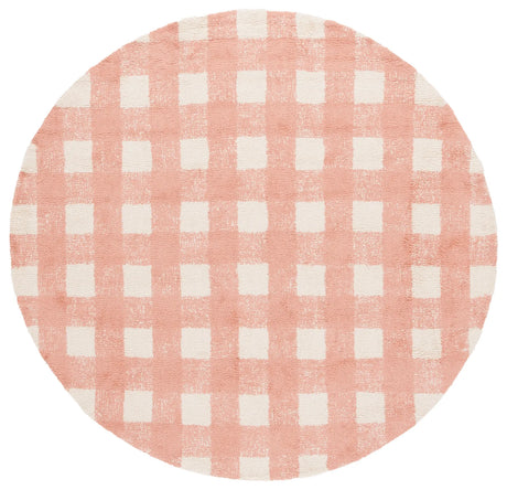 Safavieh Easy Care 6'-0" x 6'-0" Rug in Ivory / Rust