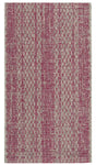 Safavieh Courtyard 2'-0" x 3'-7" Rug in Light Grey / Fuchsia