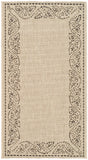 Safavieh Courtyard 2'-0" x 3'-7" Rug in Sand / Black