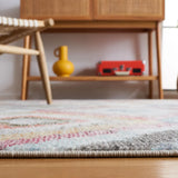 Safavieh Phoenix 500 4'-5" x 6'-5" Rug in Blue / Red