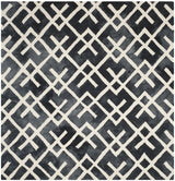 Safavieh Dip Dye 7'-0" x 7'-0" Rug in Graphite / Ivory