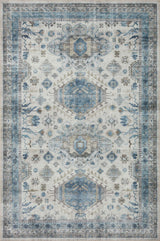 Loloi Heidi Hei-04 Ivory/Ocean Rugs - main flat
