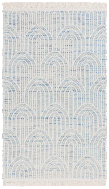 Safavieh Kilim 4'-0" x 6'-0" Rug in Blue / Ivory