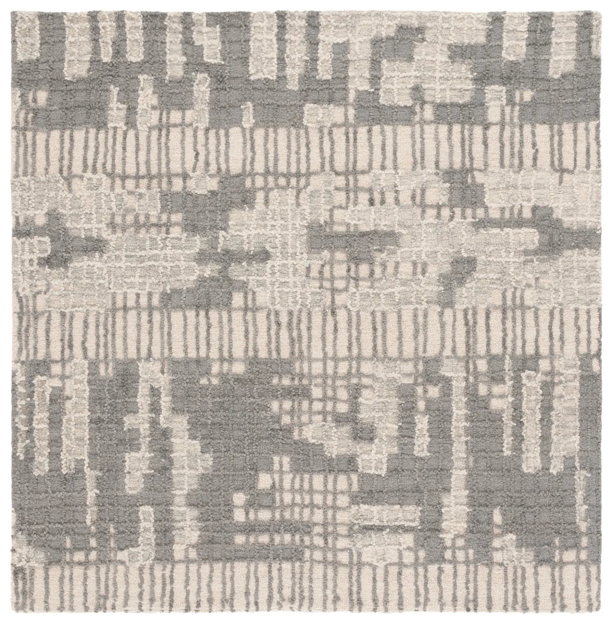 Safavieh Abstract 6'-0" x 6'-0" Rug in Ivory / Dark Grey