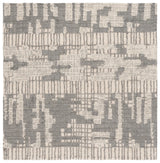 Safavieh Abstract 6'-0" x 6'-0" Rug in Ivory / Dark Grey