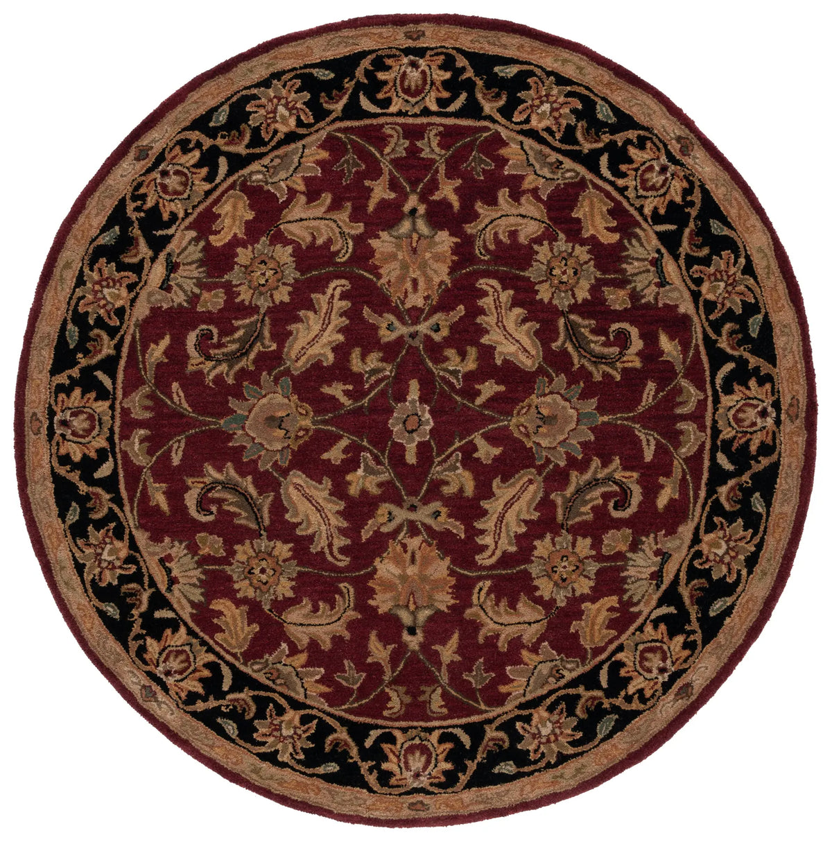 Safavieh Heritage 6'-0" x 6'-0" Rug in Red / Black