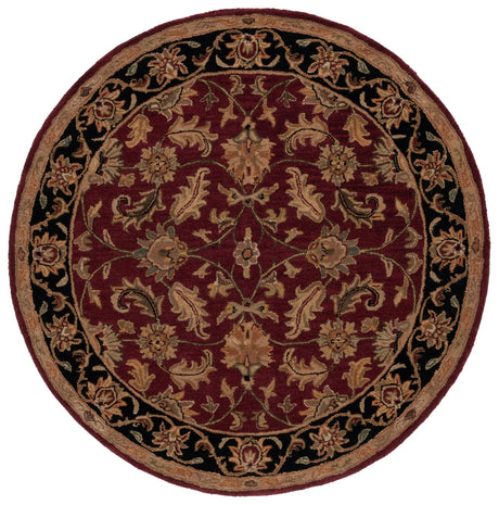 Safavieh Heritage 6'-0" x 6'-0" Rug in Red / Black