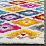 Safavieh Fiesta Shag 4'-0" x 6'-0" Rug in Cream / Multi