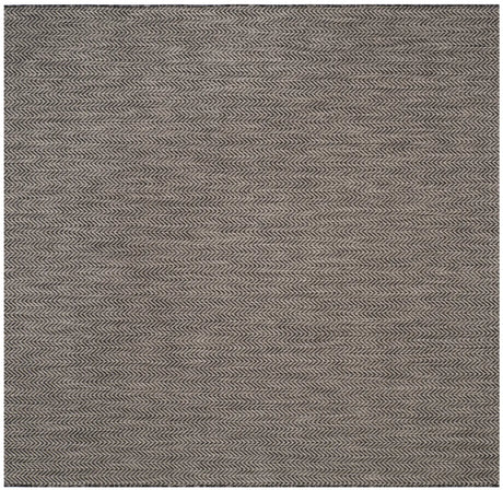 Safavieh Courtyard 6'-7" x 6'-7" Rug in Black / Beige