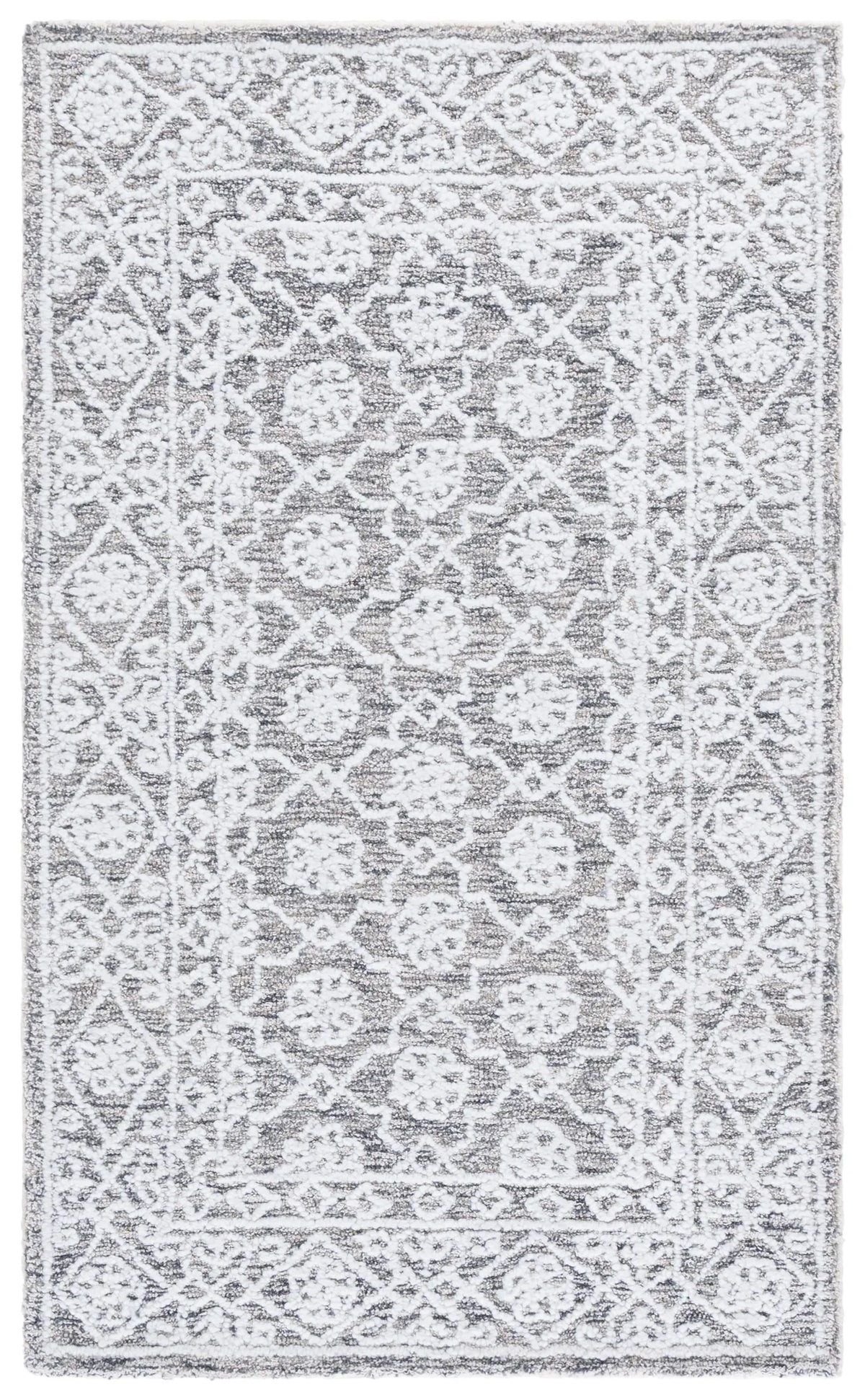 Safavieh Ebony 3'-0" x 5'-0" Rug in Ivory / Grey