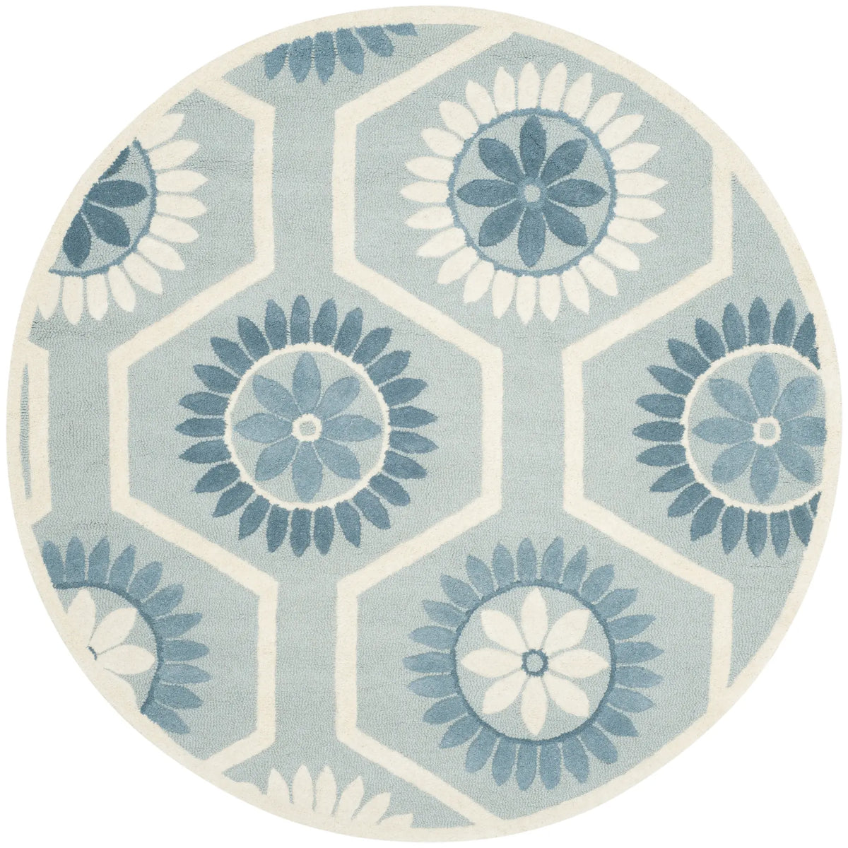 Safavieh Cambridge 6'-0" x 6'-0" Rug in Blue / Ivory