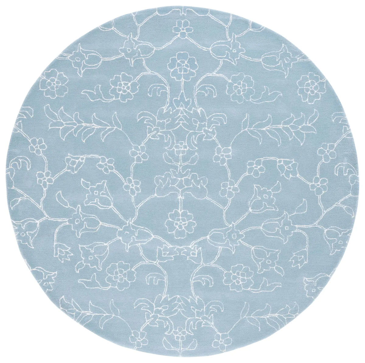 Safavieh Fifth Avenue 7'-0" x 7'-0" Rug in Blue / Ivory
