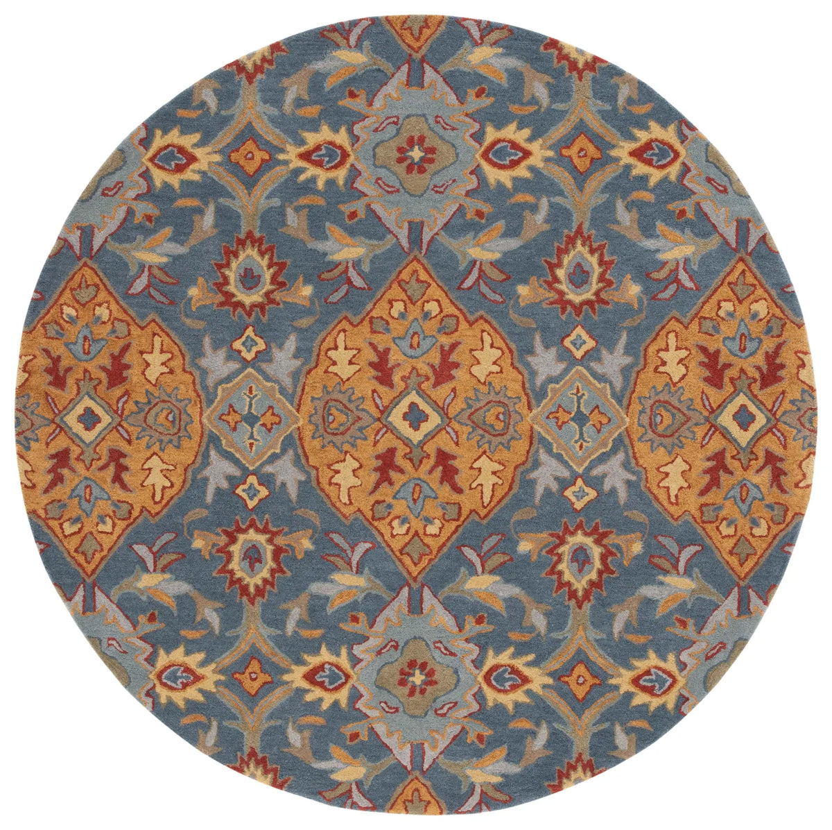 Safavieh Heritage 6'-0" x 6'-0" Rug in Navy / Gold