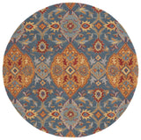Safavieh Heritage 6'-0" x 6'-0" Rug in Navy / Gold