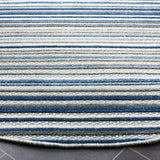 Safavieh Cabana 5'-3" x 5'-3" Rug in Grey / Blue