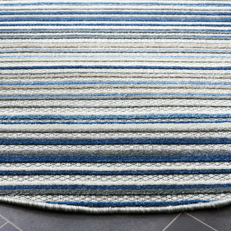 Safavieh Cabana 5'-3" x 5'-3" Rug in Grey / Blue