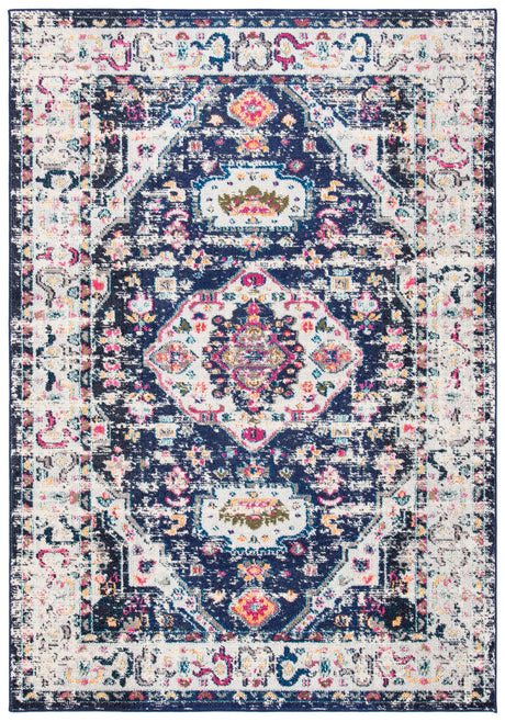 Safavieh Madison 4'-0" x 6'-0" Rug in Navy / Ivory