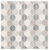 Safavieh Ebony 6'-0" x 6'-0" Rug in Grey / Ivory