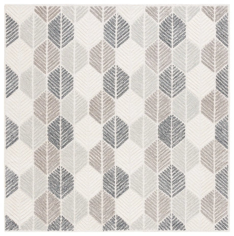 Safavieh Ebony 6'-0" x 6'-0" Rug in Grey / Ivory