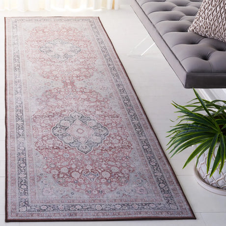 Safavieh Tucson 2'-6" x 8'-0" Rug in Rust / Sage