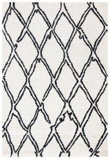 Safavieh Casablanca 4'-0" x 6'-0" Rug in Ivory / Black