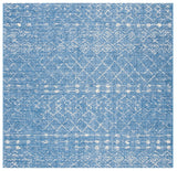 Safavieh Courtyard 6'-7" x 6'-7" Rug in Blue / Ivory