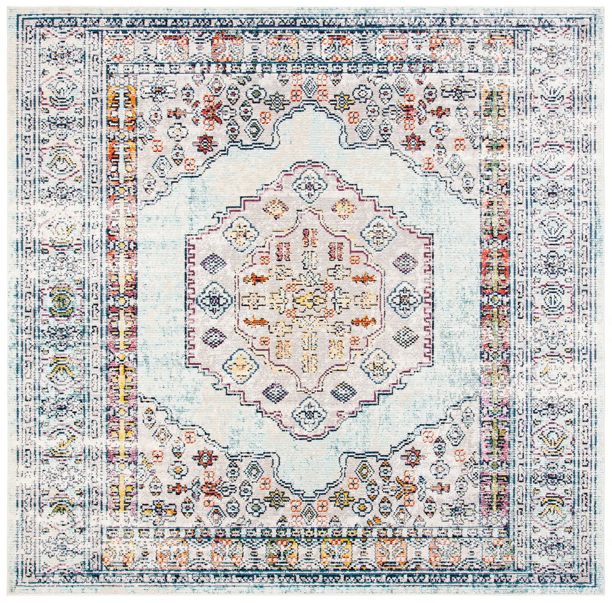 Safavieh Crystal 7'-0" x 7'-0" Rug in Blue / Grey