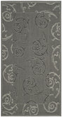 Safavieh Courtyard 2'-7" x 5'-0" Rug in Anthracite / Light Grey