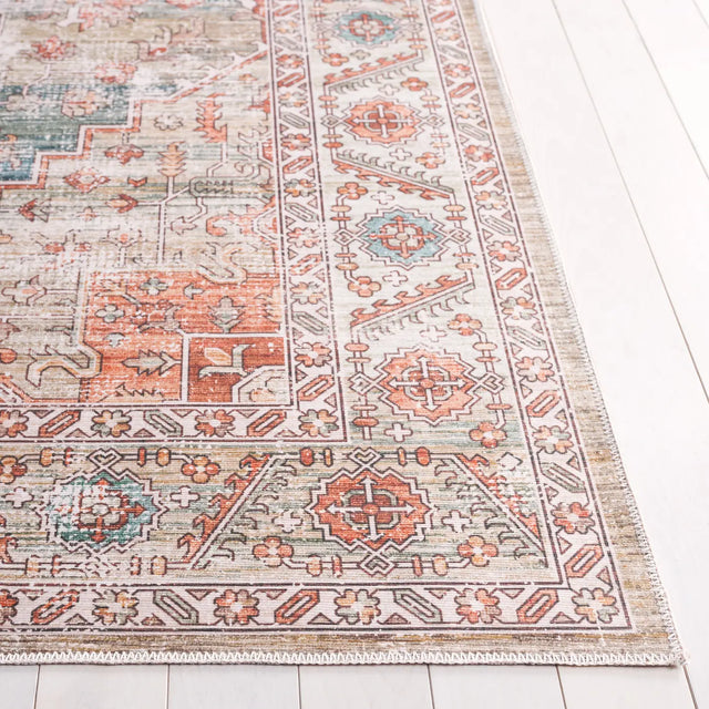 Safavieh Arizona 4'-0" x 6'-0" Rug in Sage / Rust