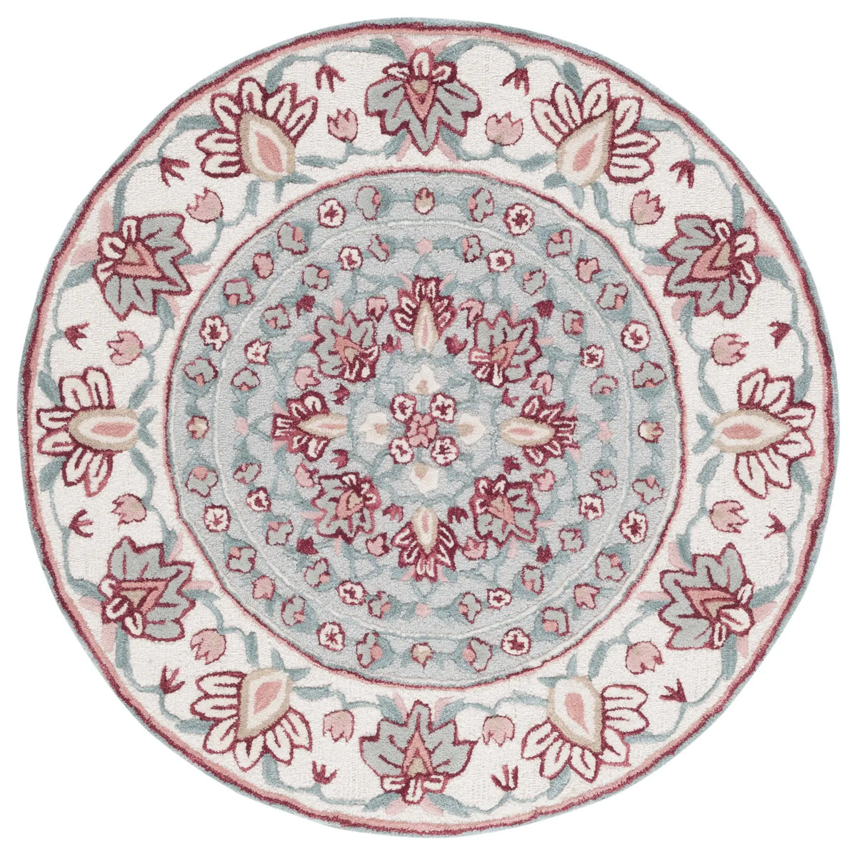 Safavieh Bellagio 5'-0" x 5'-0" Rug in Light Grey / Ivory