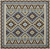 Safavieh Veranda 6'-7" x 6'-7" Rug in Green / Chocolate