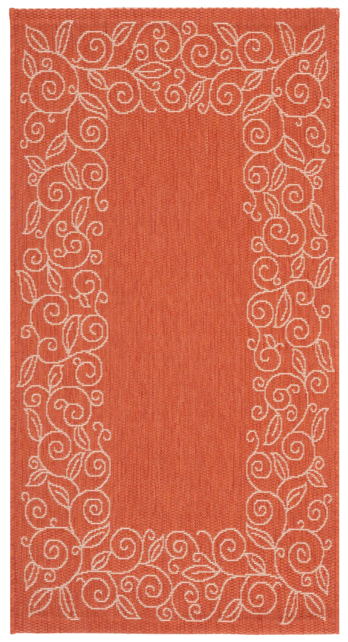 Safavieh Courtyard 2'-7" x 5'-0" Rug in Terracotta / Beige