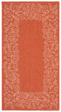 Safavieh Courtyard 2'-7" x 5'-0" Rug in Terracotta / Beige