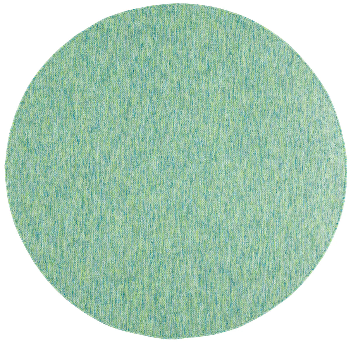 Safavieh Courtyard 5'-3" x 5'-3" Rug in Green / Blue