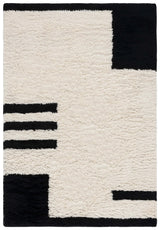 Safavieh Casablanca 4'-0" x 6'-0" Rug in Black / Ivory