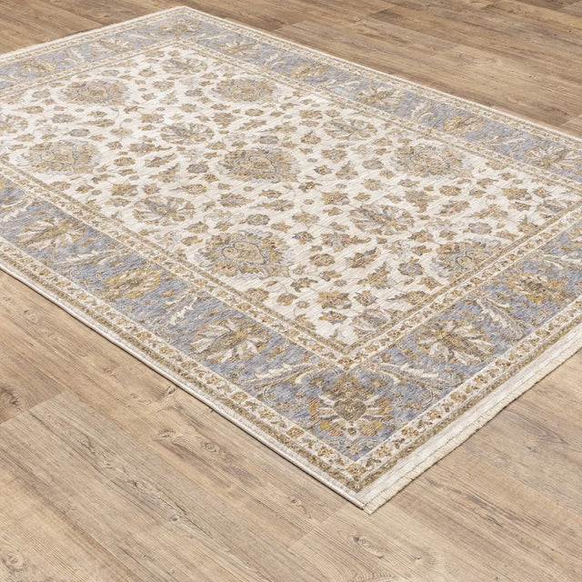 Oriental Weavers Sphinx Maharaja 5091Z Ivory/Blue Rugs - angle detail
