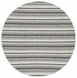 Safavieh Courtyard 6'-7" x 6'-7" Rug in Black / Grey
