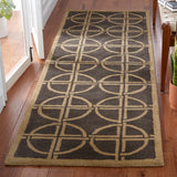 Safavieh Soho 2'-6" x 12'-0" Rug in Brown / Gold