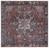 Safavieh Tucson 6'-0" x 6'-0" Rug in Red / Navy