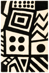 Safavieh Fifth Avenue 3'-0" x 5'-0" Rug in Ivory / Black