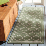 Safavieh Courtyard 2'-3" x 10'-0" Rug in Green / Beige
