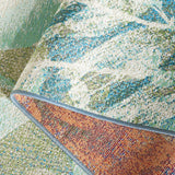 Safavieh Barbados 500 4'-0" x 6'-0" Rug in Blue Green / Ivory