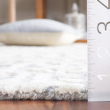 Safavieh Ebony 4'-0" x 6'-0" Rug in Silver / Ivory
