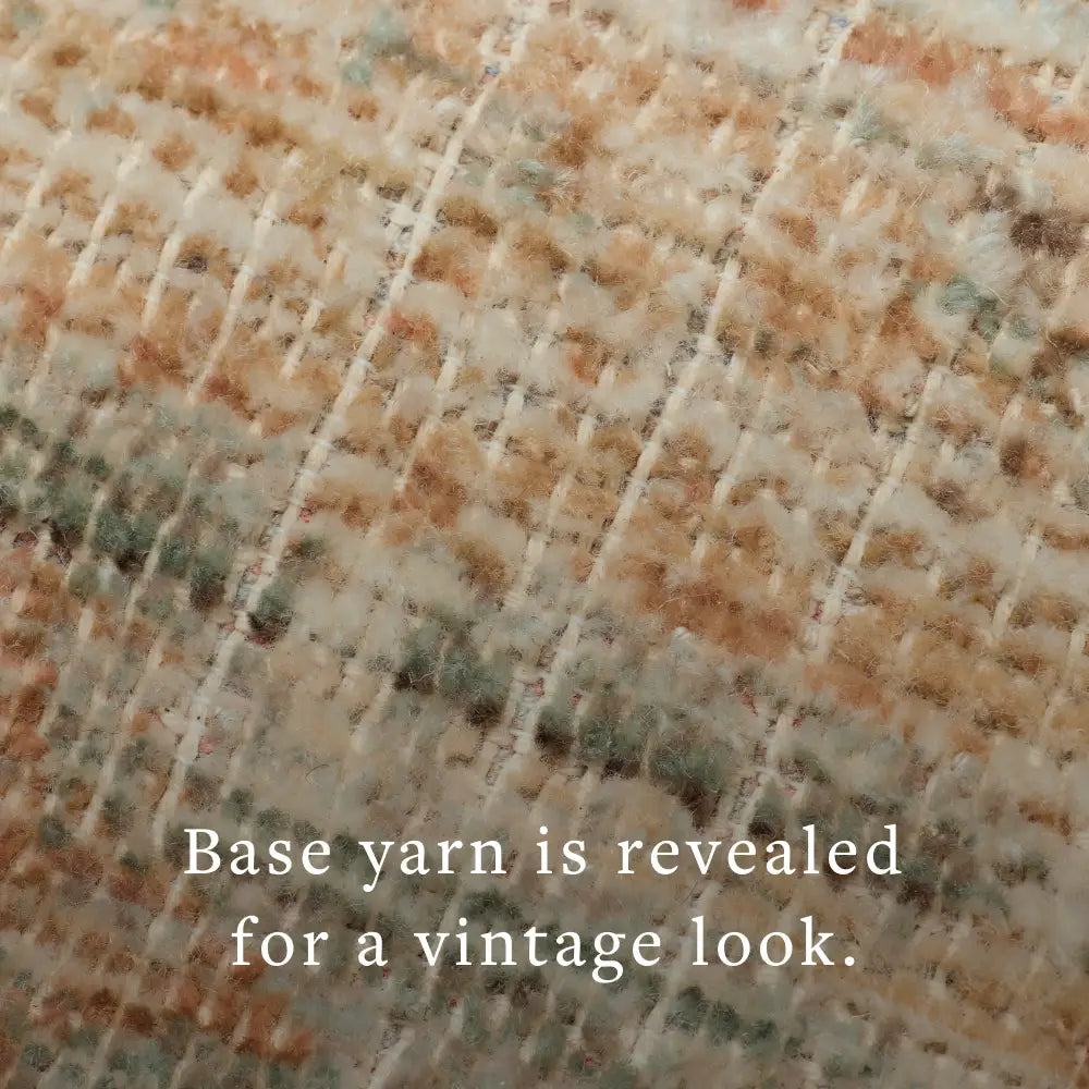 Loloi Heritage Her-06 Aqua/Terracotta Rug - macro detail
